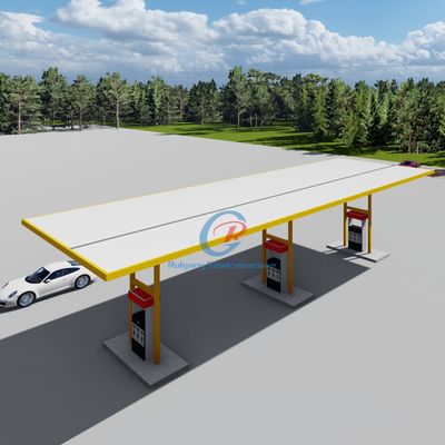 Экологически чистый корпус, стальная конструкция, автозаправка, устойчивая к землетрясениям