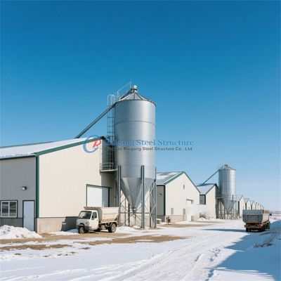 Птицеводство Стальные конструкции, Q235 Q345 Стальные помещения для скота