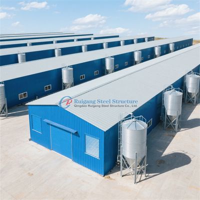 Прочные стальные конструкции изготовление по заказу оцинкованных стальных зданий для скота