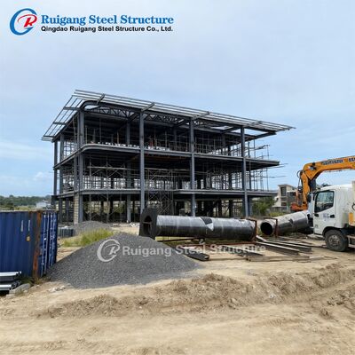 Нагрузка от ветра до 300 км/ч для многоэтажного стального здания с горячим цинкованием и сталью марки Q355/Q235