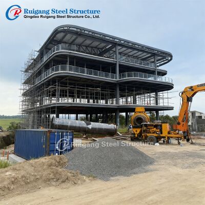 Многоэтажное стальное здание с готовой стальной конструкцией для ветровой нагрузки до 300 км / ч и горячей галванизации с использованием стальной категории Q355/Q235